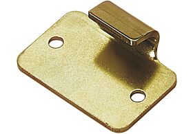 Catch Plate for Toggle Latch Carbon Steel Zinc Plate Passivate (Yellow)