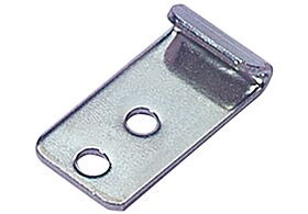 Catch Plate for Toggle Latch Mild Steel Zinc Plate Passivate (Silver Blue)