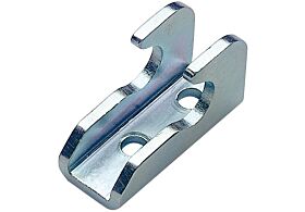 Catch Plate for Toggle Latch Mild Steel Zinc Plate Passivate (Silver Blue)