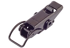 Spring Claw Toggle Latch with Safety Catch Light Duty Mild Steel Black