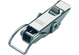 Spring Claw Toggle Latch with Safety Catch Light Duty Mild Steel Zinc Plate Passivate (Silver Blue)