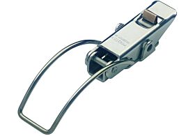 Spring Claw Toggle Latch with Safety Catch Light Duty Mild Steel Zinc Plate Passivate (Silver Blue)
