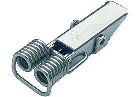 Spring Claw Toggle Latch Light Duty Mild Steel Zinc Plate Passivate (Silver Blue)