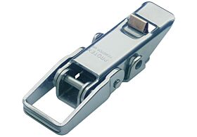 Non-Adjustable Toggle Latch with Safety Catch Light Duty Mild Steel Zinc Plate Passivate (Silver Blue)