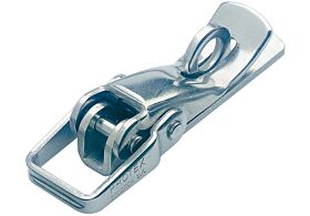 Non-Adjustable Toggle Latch Light Duty Padlockable Mild Steel Zinc Plate Passivate (Silver Blue)