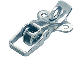 Non-Adjustable Toggle Latch Light Duty Padlockable Mild Steel Zinc Plate Passivate (Silver Blue)