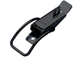 Spring Claw Latch Medium Duty Padlockable Mild Steel Black