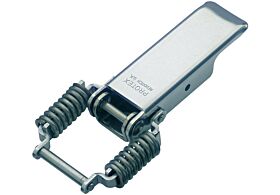 Spring Claw Latch Medium Duty Mild Steel Zinc Plate Passivate (Silver Blue)