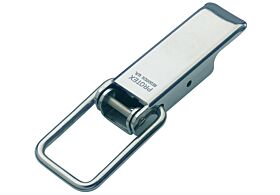Non-Adjustable Latch Medium Duty Mild Steel Zinc Plate Passivate (Silver Blue)