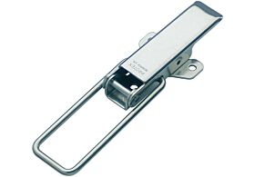 Non-Adjustable Latch Medium Duty Mild Steel Zinc Plate Passivate (Silver Blue)