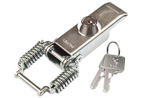 Spring Claw Latch with key Lock Medium Duty Stainless Steel