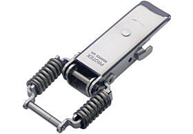 Spring Claw Latch with Safety Catch Medium Duty Stainless Steel (Natural)