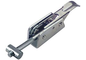 Adjustable Toggle Latch Heavy Duty Padlockable Mild Steel Zinc Plate Passivate (Silver Blue) Self Finish Base
