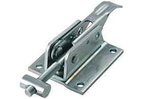 Adjustable Toggle Latch Heavy Duty Padlockable Mild Steel Zinc Plate Passivate (Silver Blue)