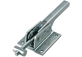 Adjustable Toggle Latch Heavy Duty Padlockable Mild Steel Zinc Plate Passivate (Silver Blue)