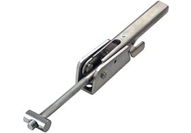 Adjustable Toggle Latch with Safety Catch Heavy Duty Stainless Steel type 316 (Natural)