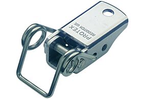 Spring Claw Toggle Latch Light Duty Mild Steel Zinc Plate Passivate (Silver Blue)