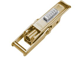 Adjustable Latch with Safety Catch Medium Duty Mild Steel Zinc Plate Passivate (Yellow)