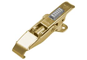 Adjustable Latch with Safety Catch Medium Duty Mild Steel Zinc Plate Passivate (Yellow)
