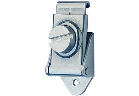 Rotary Turn Latch Mild Steel Zinc Plate Passivate (Silver Blue)