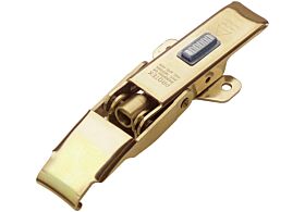 Adjustable Latch with Safety Catch Medium Duty Mild Steel Zinc Plate Passivate (Yellow)