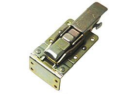 CatchBolt with 90 Degree Keeper and Safety Catch Mild Steel Zinc Plate Passivate (Yellow)