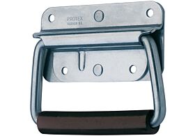 Spring Loaded Handle Mild Steel Zinc Plate Passivate (Silver Blue)