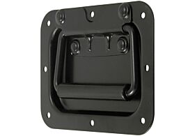 Recessed Spring Loaded Handle Mild Steel Black
