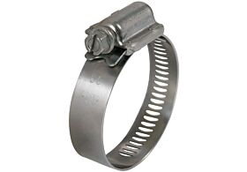 30mm-50mm Diameter Worm Drive Hose Clip High Torque Stainless Steel  (Natural)