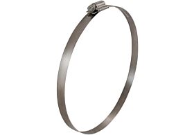 170mm-200mm Diameter Worm Drive Hose Clip High Torque Stainless Steel  (Natural)