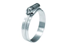 22mm-30mm Diameter Original Jubilee Worm Drive Hose Clip Mild Steel Zinc Plate Passivate (Silver Blue)