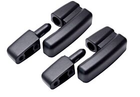 Hinge Lift Off, Type A Offset, (Pack of 2 Pairs) Zinc Alloy (Black)