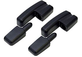 Hinge Lift Off, Type B Offset, (Pack of 2 Pairs) Zinc Alloy (Black)