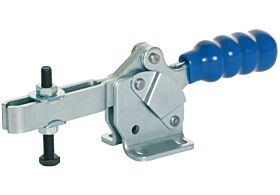 Toggle Clamp Horizontal Action Adjustable Bar Mild Steel Zinc Plate Passivate (Silver Blue)