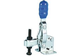 Toggle Clamp Vertical Action Adjustable Bar Mild Steel Zinc Plate Passivate (Silver Blue)
