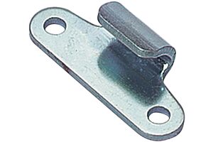 Keeper Plate for Junior ProLatch Mild Steel Zinc Plate Passivate (Silver Blue)