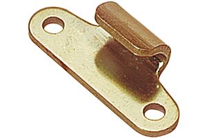 Keeper Plate for Junior ProLatch Mild Steel Zinc Plate Passivate (Yellow)