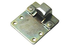Keeper Plate with Extension Plate for CatchBolt Mild Steel Zinc Plate Passivate (Yellow)