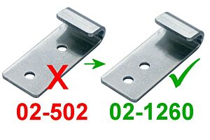 Catch Plate for Toggle Latch Mild Steel Zinc Plate Passivate (Silver Blue)