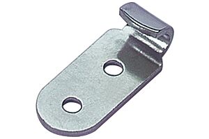 Catch Plate for Toggle Latch Carbon Steel Zinc Plate Passivate (Silver Blue)