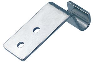 Catch Plate for Toggle Latch Mild Steel Zinc Plate Passivate (Silver Blue)