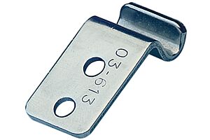 Catch Plate for Toggle Latch Mild Steel Zinc Plate Passivate (Silver Blue)