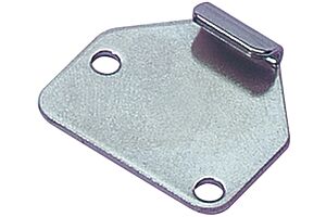 Catch Plate for Toggle Latch Mild Steel Zinc Plate Passivate (Silver Blue)