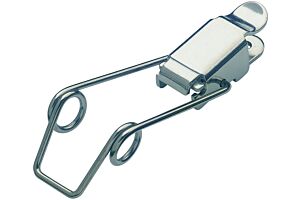Spring Claw Toggle Latch Light Duty Mild Steel Zinc Plate Passivate (Silver Blue)