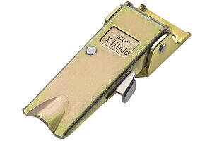 Adjustable Undercentre Toggle Latch with Safety Catch Light Duty Mild Steel Zinc Plate Passivate (Yellow)