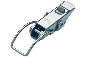 Spring Claw Toggle Latch with Safety Catch Light Duty Mild Steel Zinc Plate Passivate (Silver Blue)