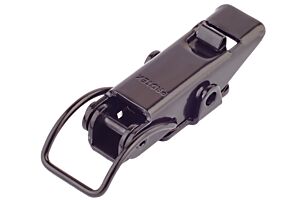 Spring Claw Toggle Latch with Safety Catch Light Duty Mild Steel Black