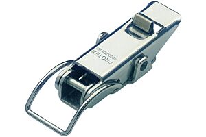Spring Claw Toggle Latch with Safety Catch Light Duty Mild Steel Zinc Plate Passivate (Silver Blue)