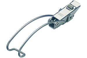 Spring Claw Toggle Latch with Safety Catch Light Duty Mild Steel Zinc Plate Passivate (Silver Blue)