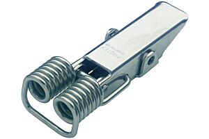 Spring Claw Toggle Latch Light Duty Mild Steel Zinc Plate Passivate (Silver Blue)